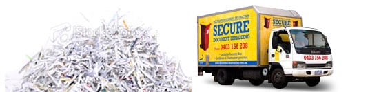 Shredded Documents and Truck - Confidential Shredding Co